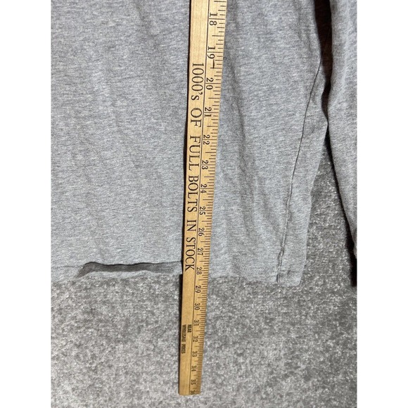 Tommy Hilfiger‎ SPELLOUT Long Sleeve Crew Neck T-Shirt Mens Size Large Gray Blue - Picture 6 of 6